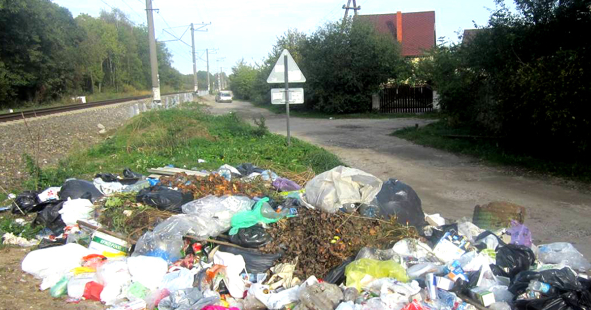 Фото мусора в городе