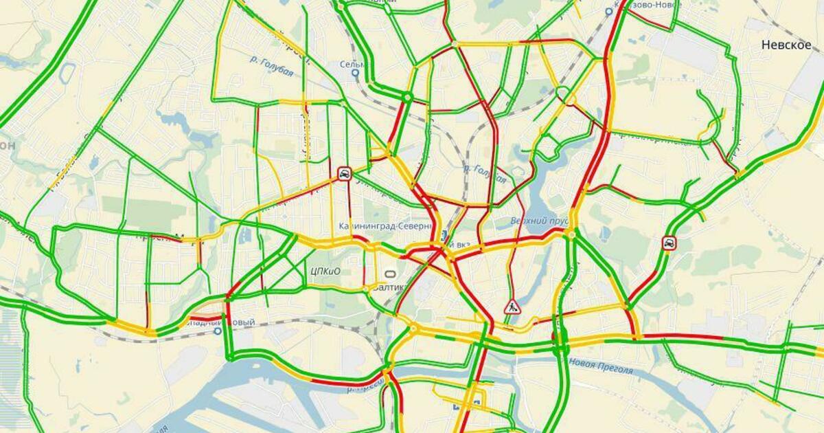 Карта транспорта калининграда онлайн в реальном времени