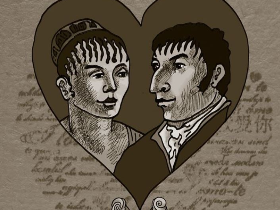 Гофман и Михалина / Рисунок Ольги Дмитриевой