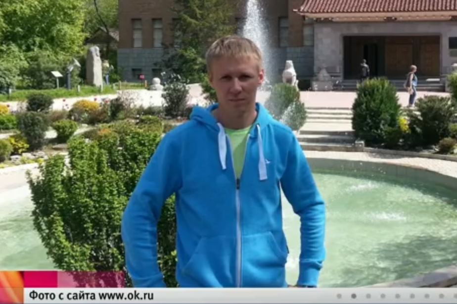 На фото погибший лётчик Роман Филипов / Кадр видеозаписи 1 канала