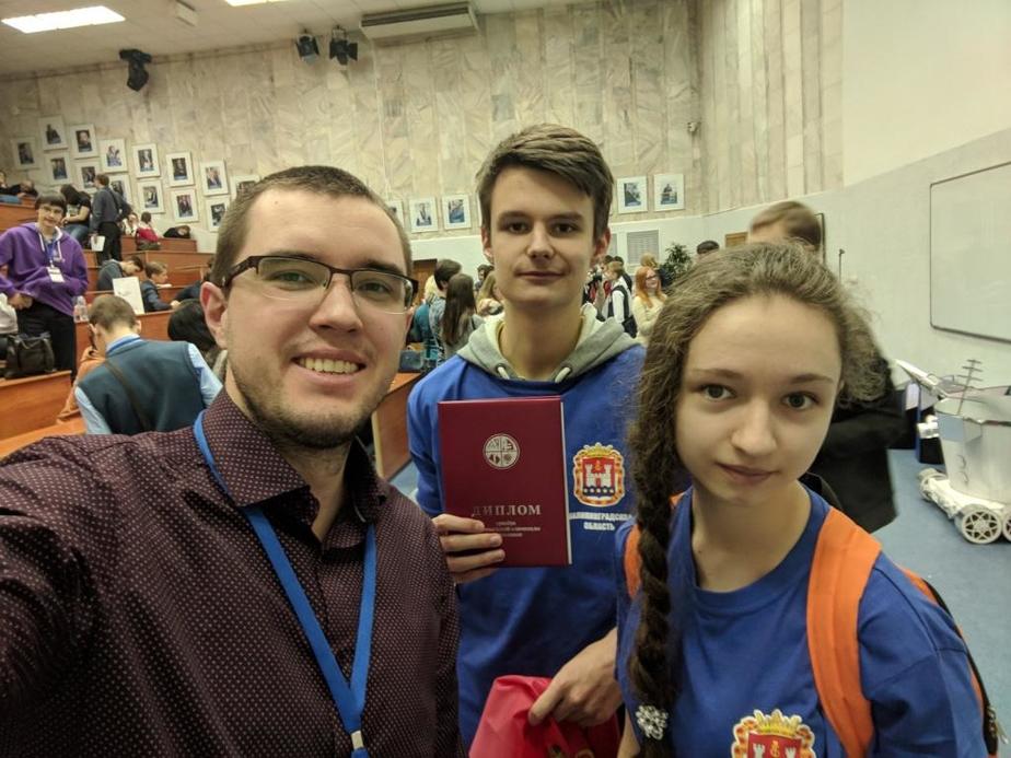 На фото Матвей Юшкин / Фото: пресс-служба БФУ им. И. Канта