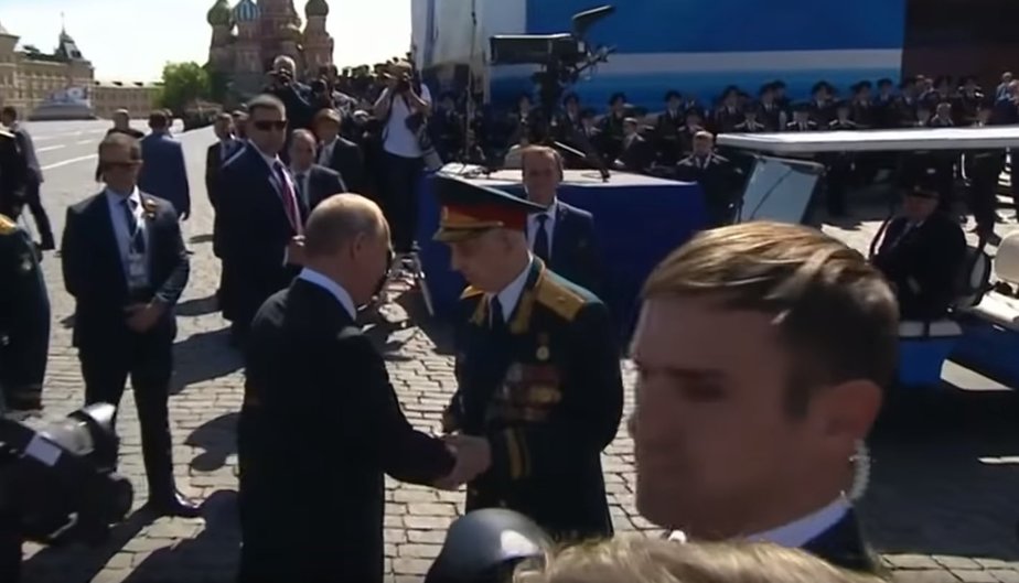 Кадр видеозаписи Первого канала