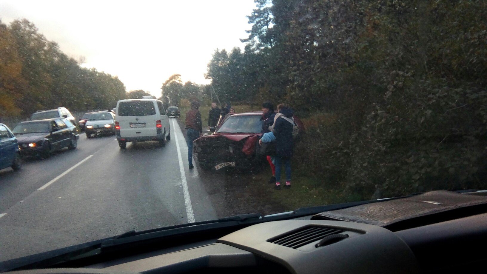 В районе посёлка Кострово произошло массовое ДТП