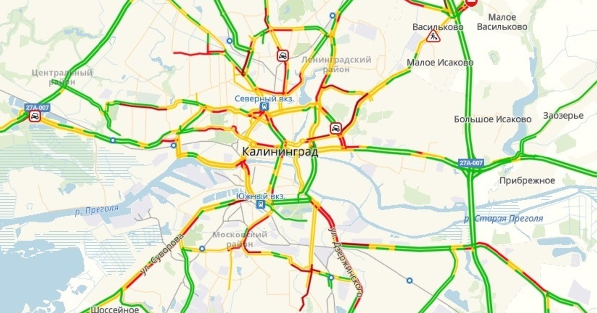 Карта города пробки. Улица Благовещенская Калининград на карте. Схема пробка в России и Германии картинки. Когда самый поток пробок в Калининграде.