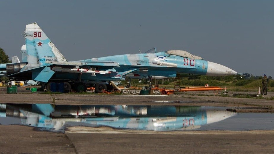 Су-27 сопроводил немецкий истребитель над Балтийским морем - Новости Калининграда | Фото: Александр Подгорчук Су-27 сопроводил немецкий истребитель над Балтийским морем - Новости Калининграда | Фото: Александр Подгорчук